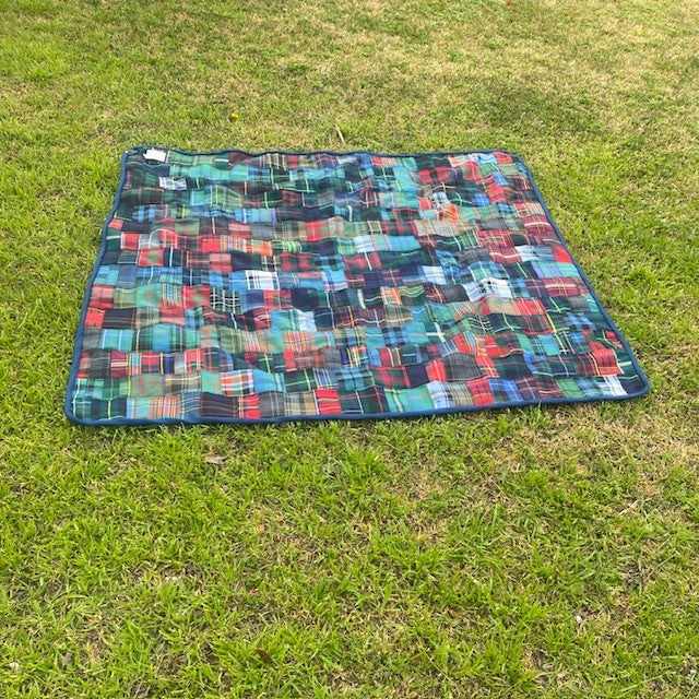 Patchwork Tartan Rug - Mixed tartan