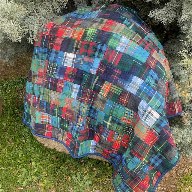 Patchwork Tartan Rug - Mixed tartan