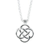 Square Knot Pendant on 18" belcher chain