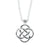 Square Knot Pendant on 18" belcher chain