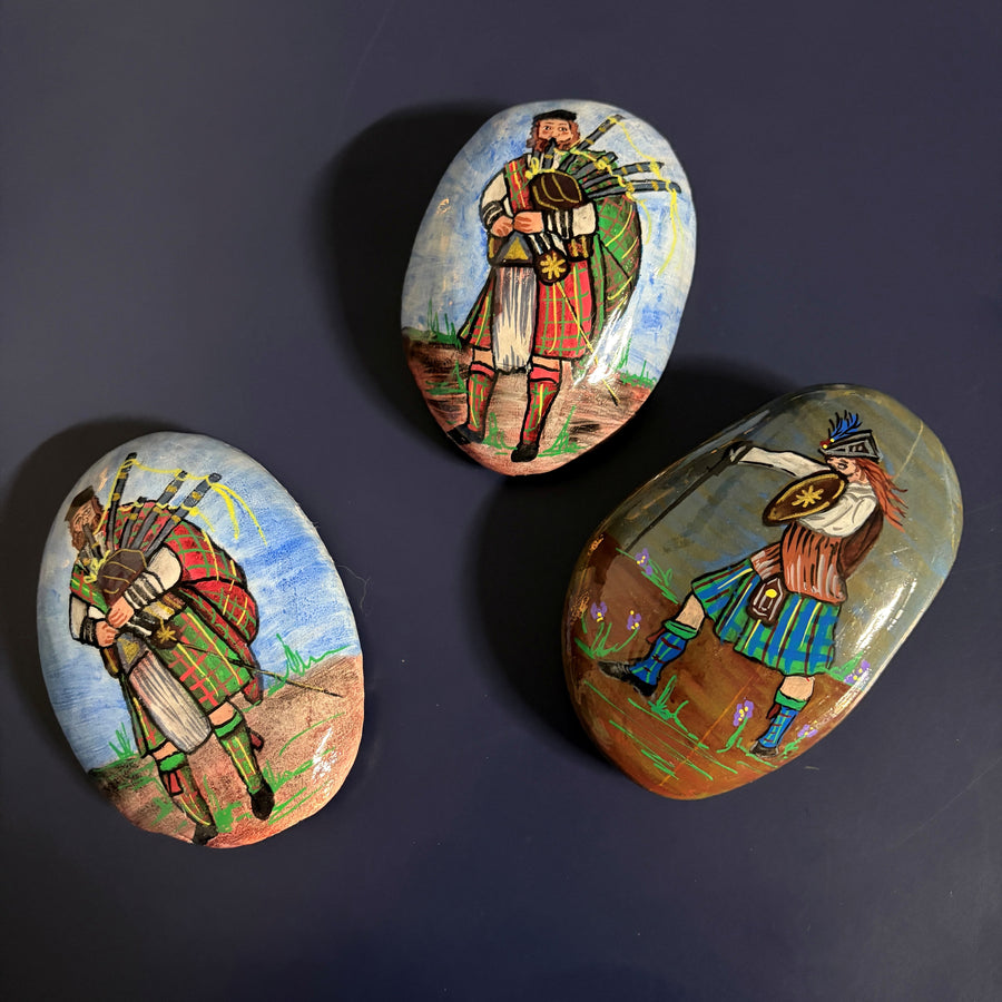 Painted Rock "Scottish Men"