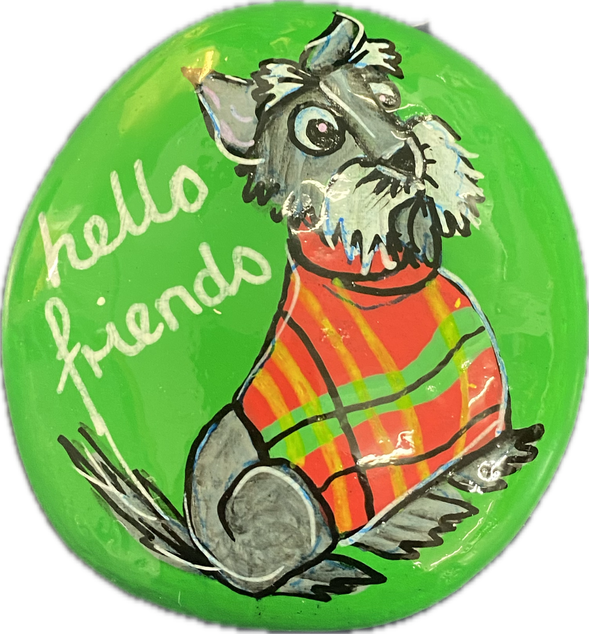 Painted Rock  Hello Friend