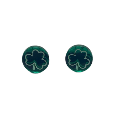 Shamrock Celtic Stud Earrings