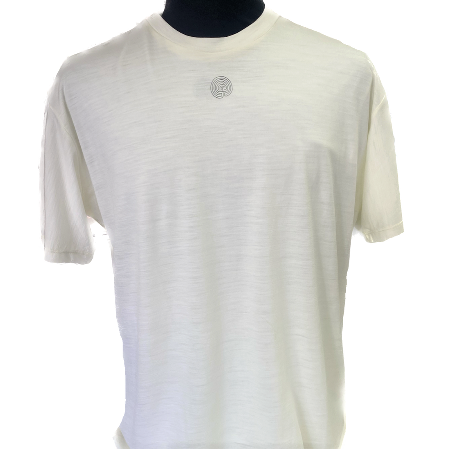 100% Merino Wool T- Shirt "Toi Toi" Natural