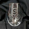 Triskele Engraved Glass