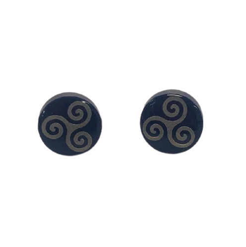 Triskele Celtic Stud Earrings