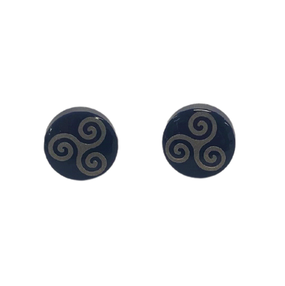 Triskele Celtic Stud Earrings