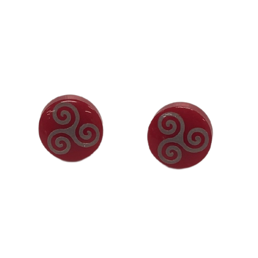Triskele Celtic Stud Earrings