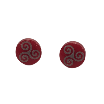 Triskele Celtic Stud Earrings