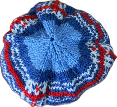 Hand Knitted Beanie Glen Innes Tartan Inspired