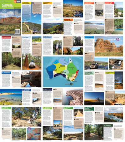 Australia Road and Terrain Map