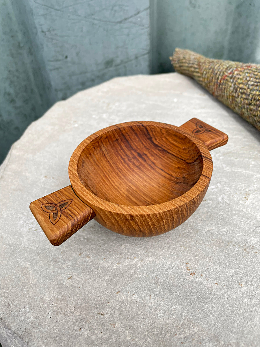 2.5" Celtic Wooden Quaich