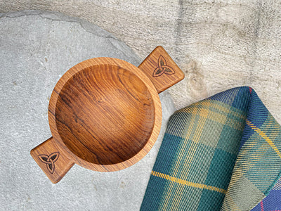 2.5" Celtic Wooden Quaich