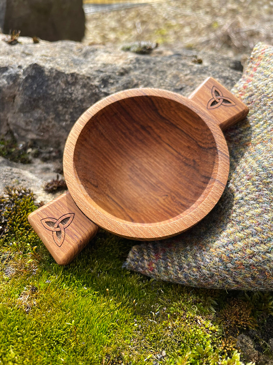 2.5" Celtic Wooden Quaich