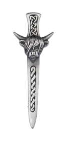 Highland Cow Kilt Pin - Matt