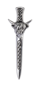 Highland Cow Kilt Pin - Polished