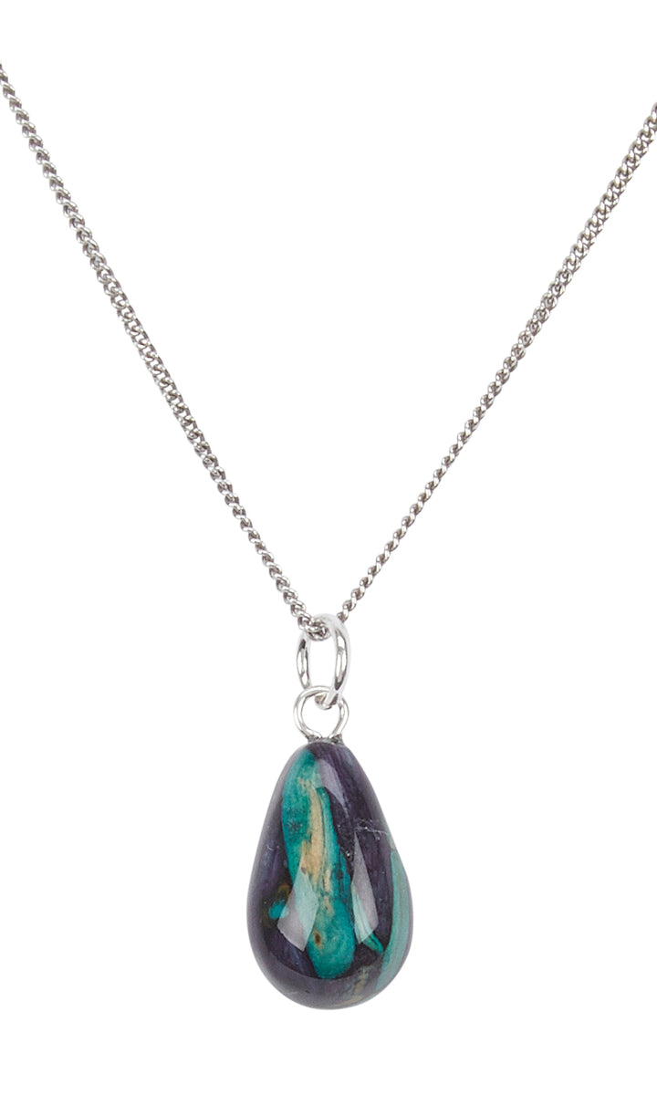 Small Tear Drop Heather Pendant
