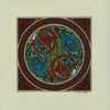 Celtic Card Birds Dogs and Serpents Squared