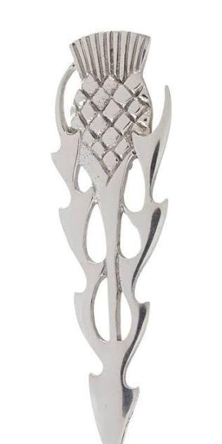 Organic Thistle Kilt Pin Polished