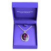 Large Oval Silver Plated Pendant - HP19