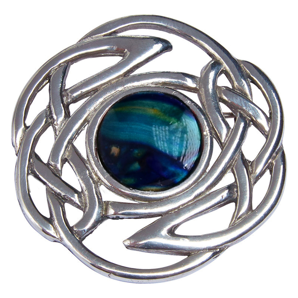 Scottish Celtic Knot Brooch in Pewter - HB58