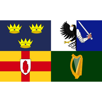 150 cm x 90 cm flag - 4 Irish Provinces