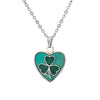 Celtic Heart Shamrock Necklace
