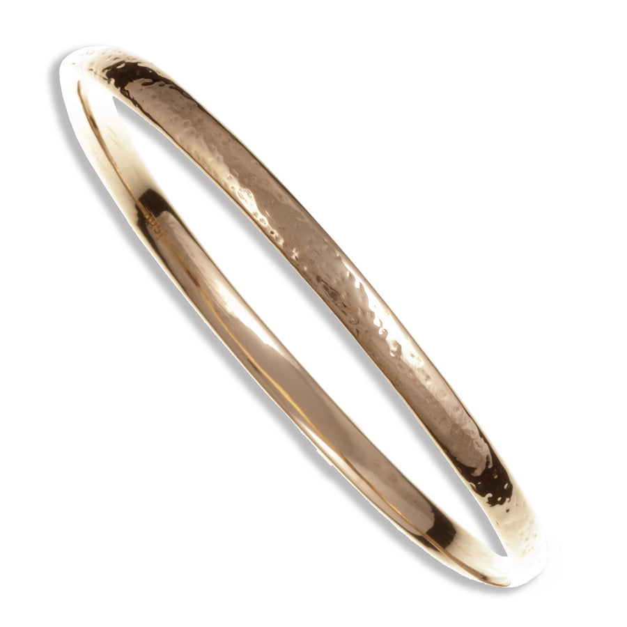 St Justins Bronze beaten Bangle