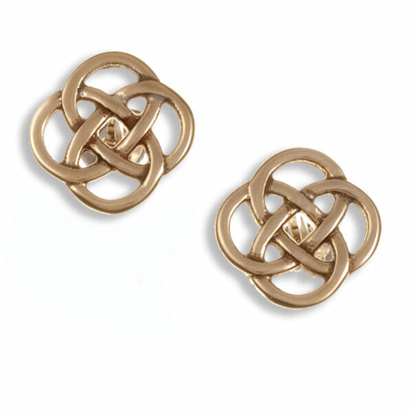 Four Loop Knot Stud Earrings