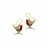 Robins on Branches Drop Earrings