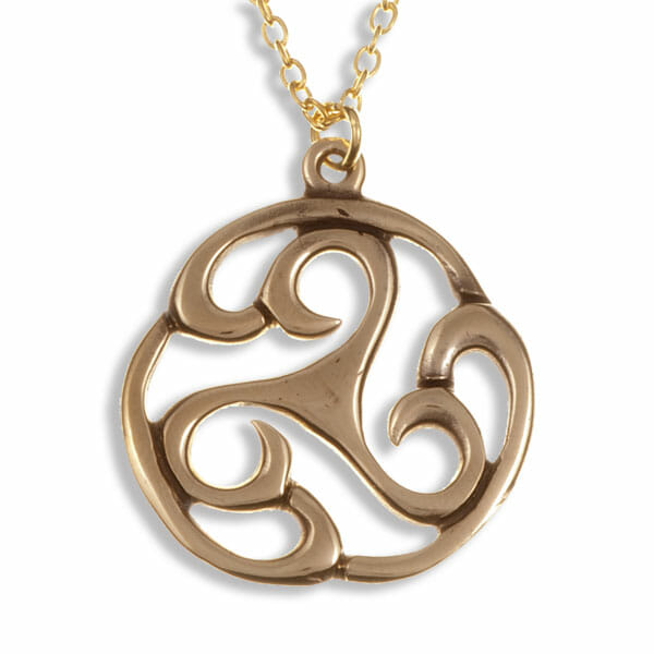 Bronze Apahida Triscele pendant