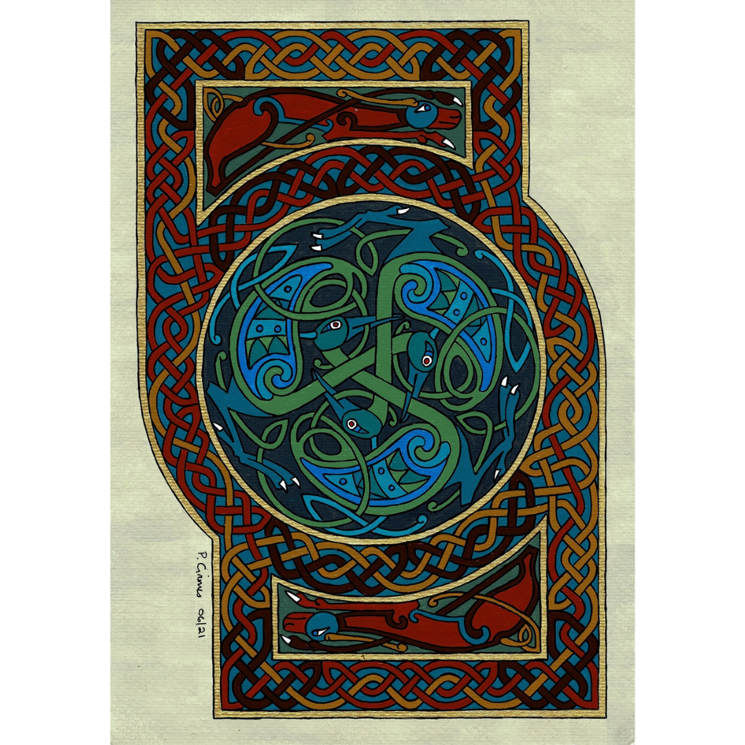 Celtic Card Blue Birds