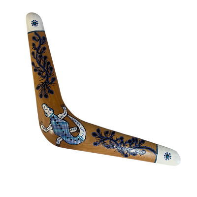 Decorative Boomerang Goanna Design