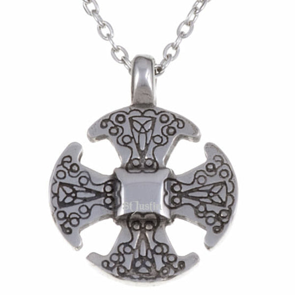 St Justin Canterbury Cross Necklet