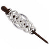 St Justin Celtic knot hairslide with wooden pin – PH49