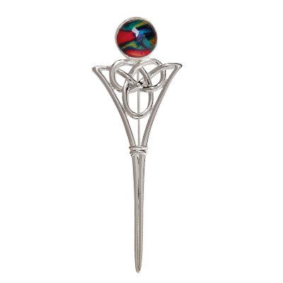 Celtic Pin Silver Plated Brooch - HB74