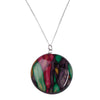 Heathergems Circle Heather Sterling Silver Pendant - SP25