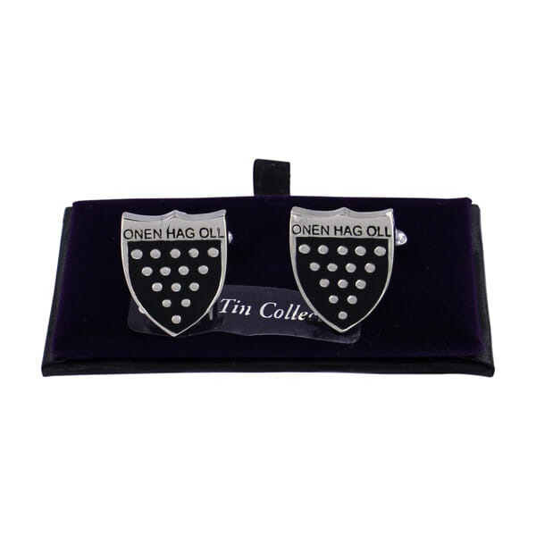 One & All Cornish Tin Cufflinks