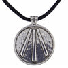 Cornish Awen Pendant on Black Leather Thong