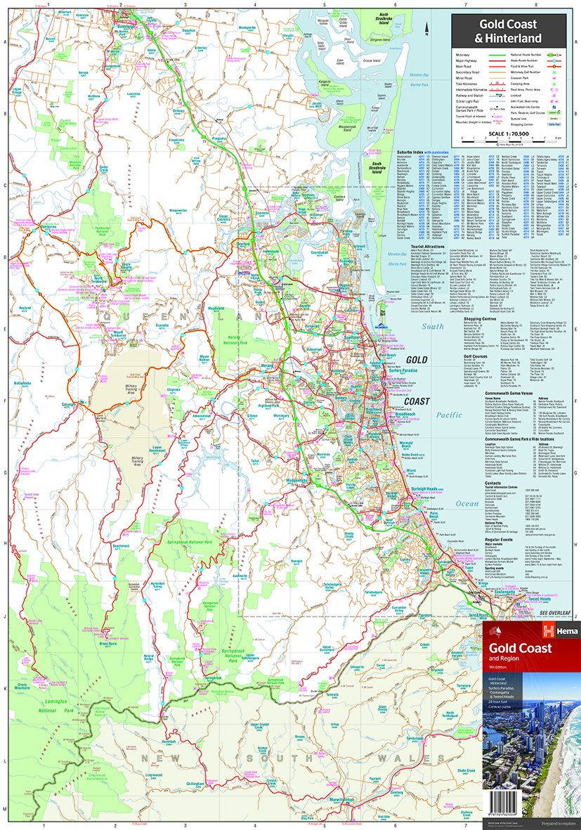 Hema Maps - Gold Coast and Region Map