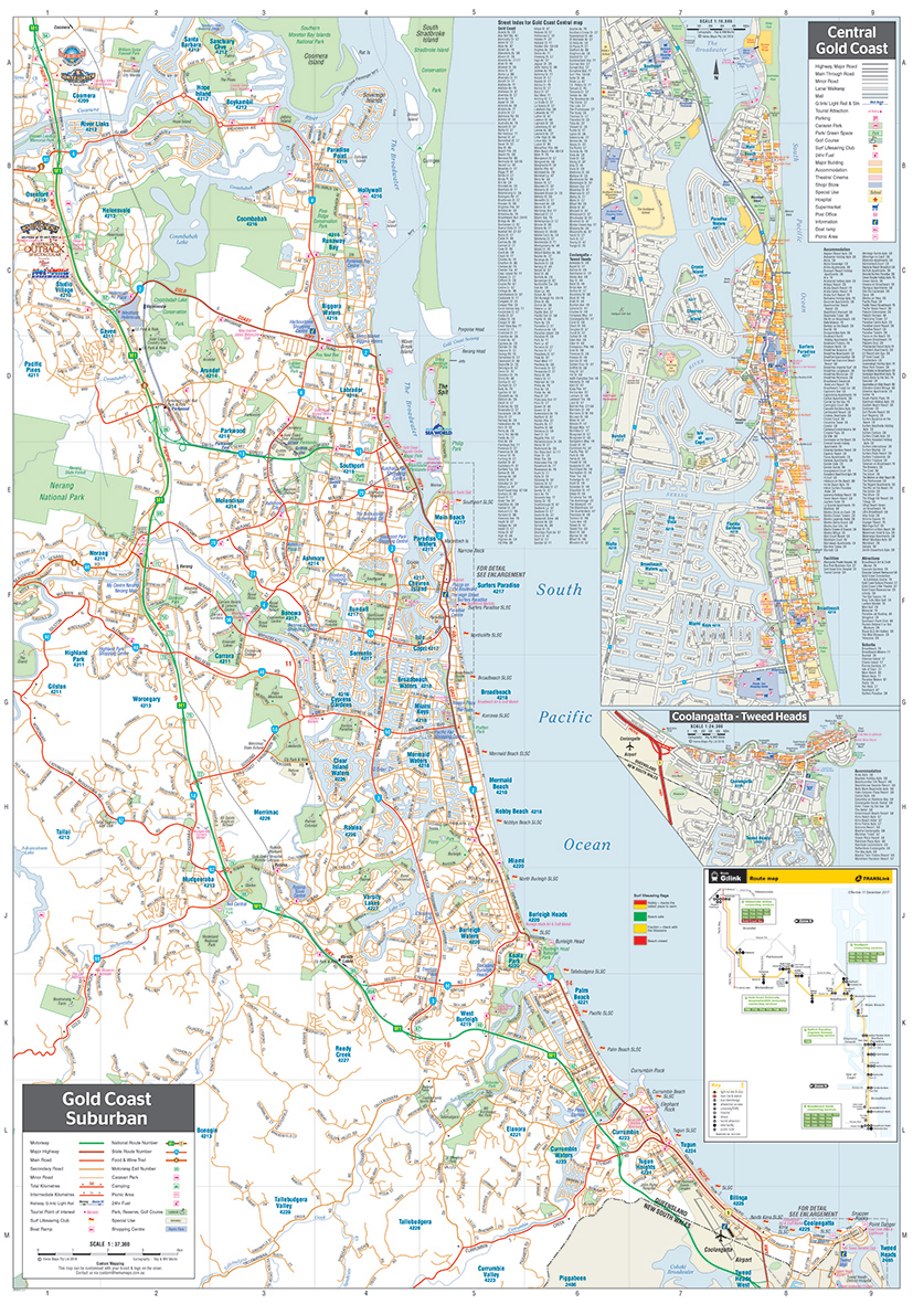 Hema Maps - Gold Coast and Region Map