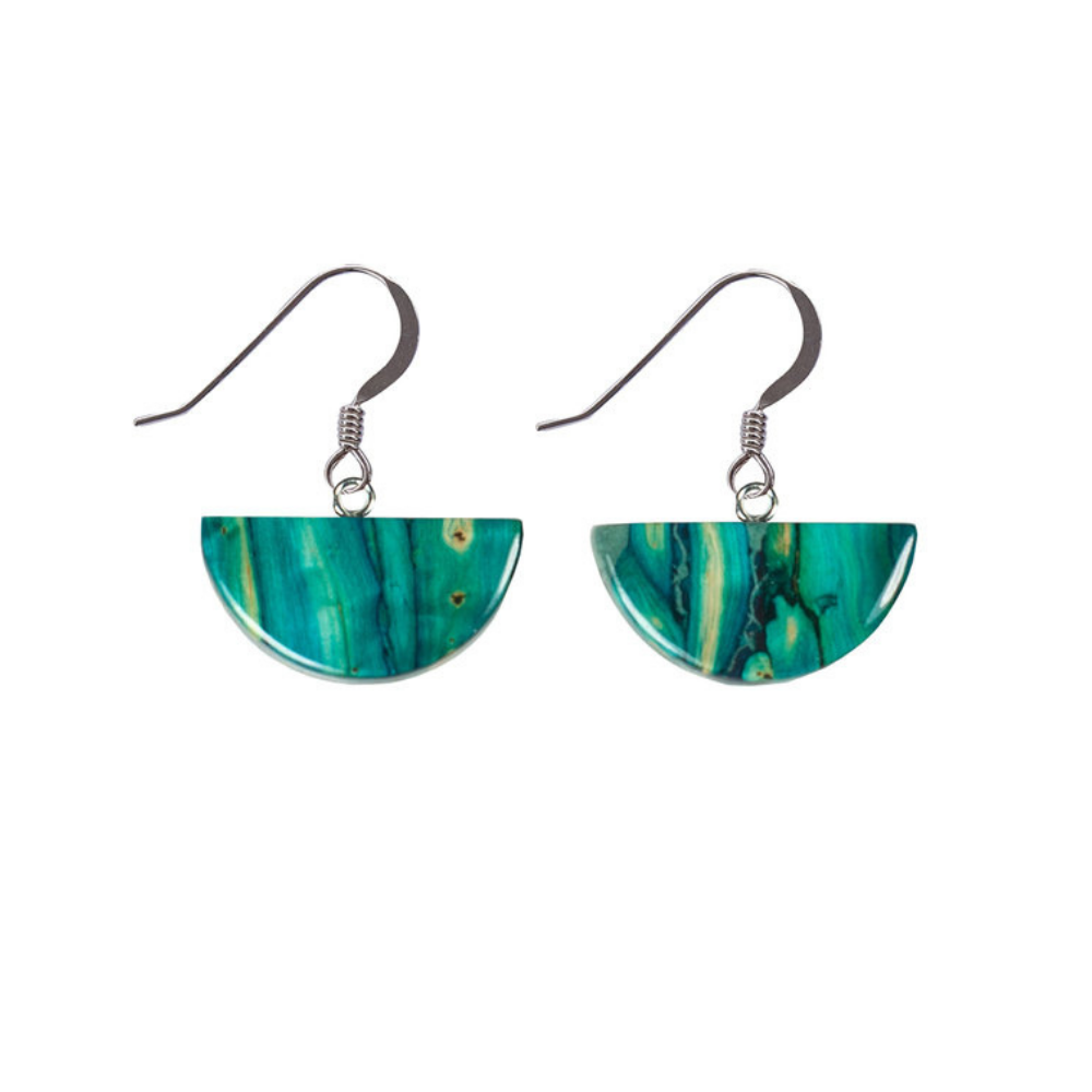 Half Circle Cut Out Drop Earrings
