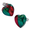 Heathergems Heart Heather Sterling Silver Stud Earrings - SE11