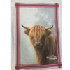 Highland Cow Linen Tea Towel