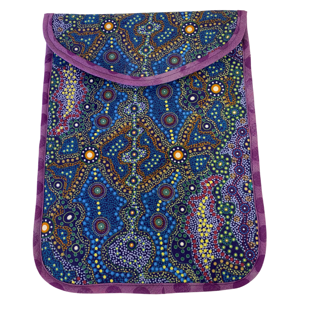 Purple and Blue Computer Laptop Sleeve Bag