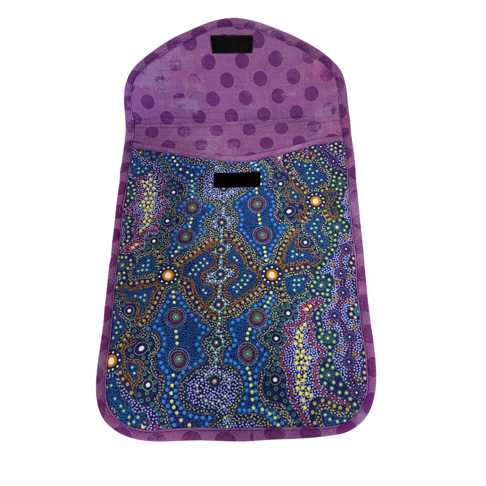 Purple and Blue Computer Laptop Sleeve Bag