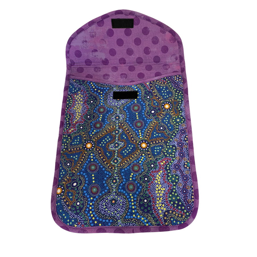 Purple and Blue Computer Laptop Sleeve Bag