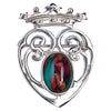 Heathergems Luckenbooth Sterling Silver Brooch - SB10