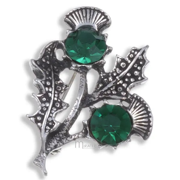 Double Thistle Brooch