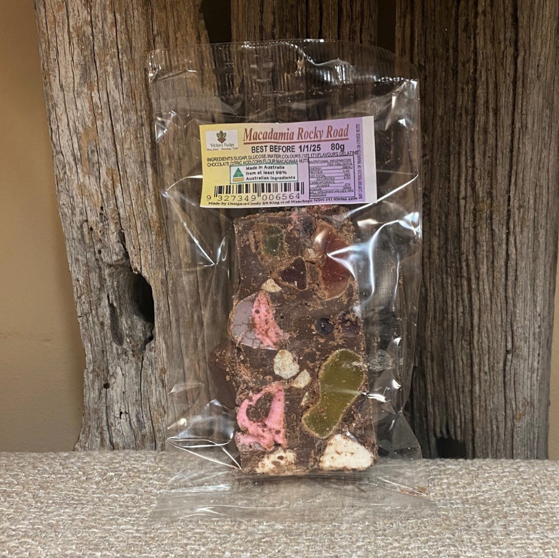 Milk Chocolate Rocky Road with Macadamia Nuts